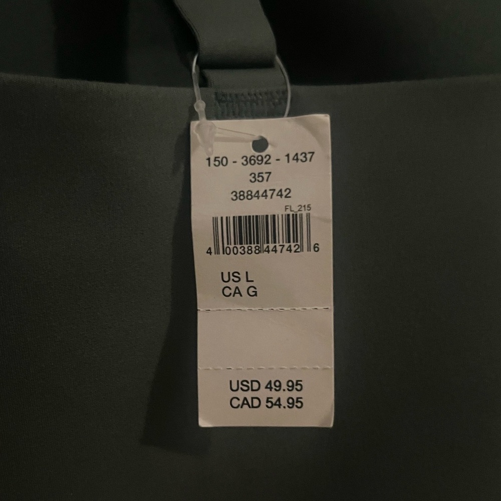 Aerie Green Longline Bra/Crop Top - Picture 3 of 6
